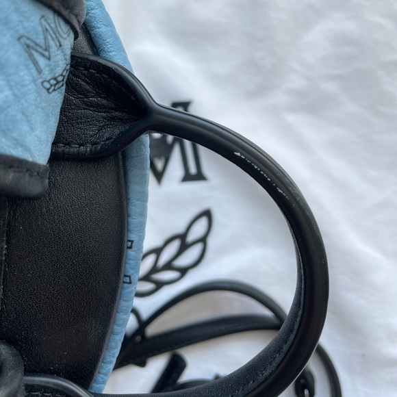 ❌SOLD Authentic MCM Visetos Studded Dual Backpack - Picture 6 of 8